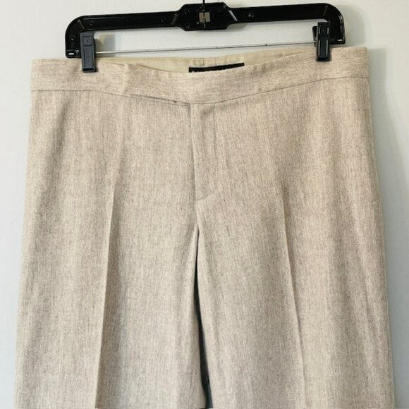 Ralph Lauren Black Label Women's Wool & Cashmere Wide Leg/Flare Pants Gray 10 - Picture 3 of 10